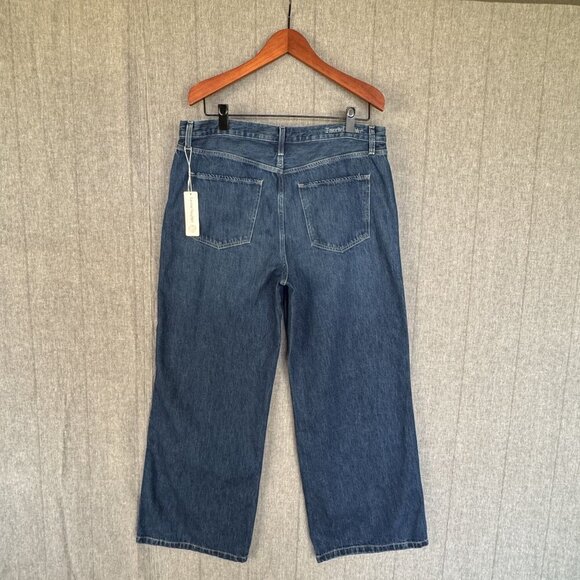 Favorite Daughter The Ollie Low Rise Ultimate Baggy Wide Leg Kent Wash Size 33 - Picture 8 of 17